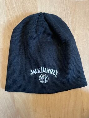Jack Daniels Black Beanie with White Logo OS